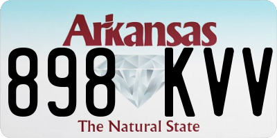 AR license plate 898KVV