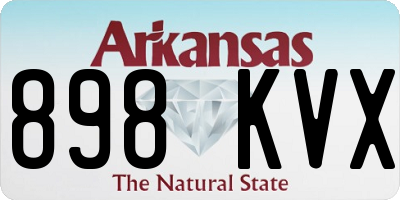 AR license plate 898KVX
