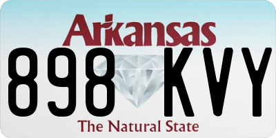 AR license plate 898KVY