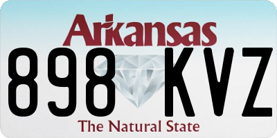 AR license plate 898KVZ