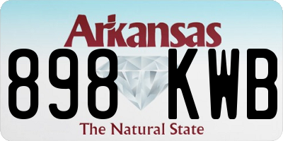 AR license plate 898KWB