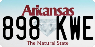 AR license plate 898KWE