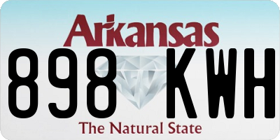 AR license plate 898KWH