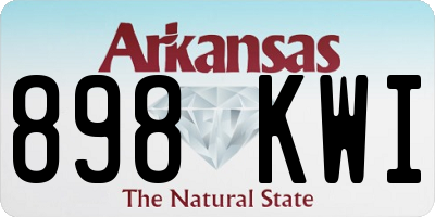AR license plate 898KWI