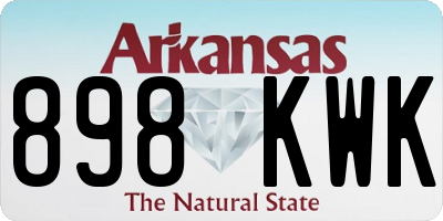 AR license plate 898KWK