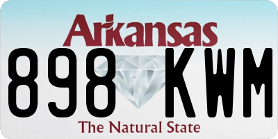 AR license plate 898KWM