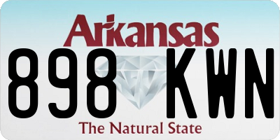 AR license plate 898KWN