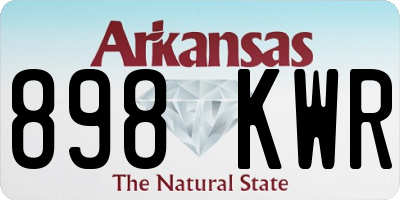AR license plate 898KWR
