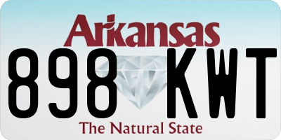 AR license plate 898KWT