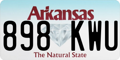 AR license plate 898KWU