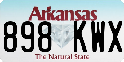 AR license plate 898KWX
