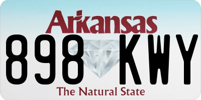 AR license plate 898KWY