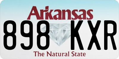 AR license plate 898KXR