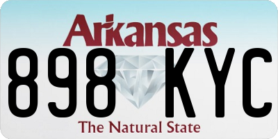 AR license plate 898KYC