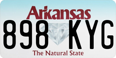 AR license plate 898KYG