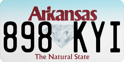 AR license plate 898KYI