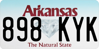 AR license plate 898KYK