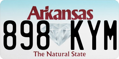 AR license plate 898KYM