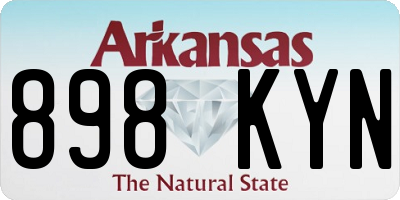 AR license plate 898KYN