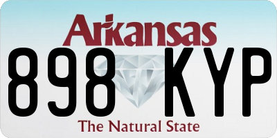 AR license plate 898KYP