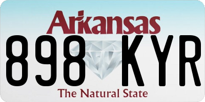 AR license plate 898KYR