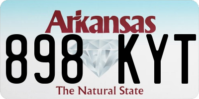 AR license plate 898KYT