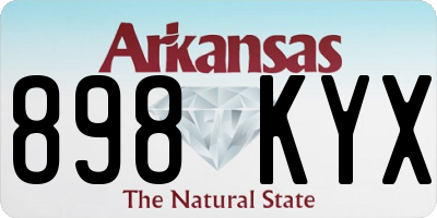 AR license plate 898KYX