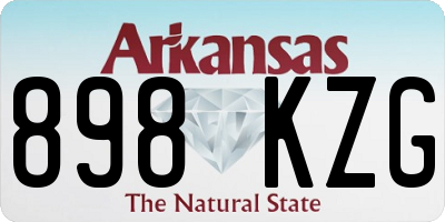 AR license plate 898KZG