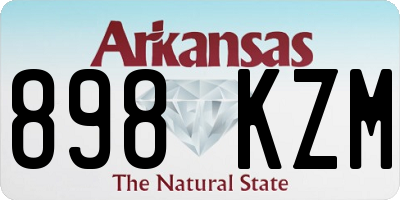 AR license plate 898KZM