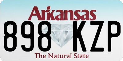 AR license plate 898KZP