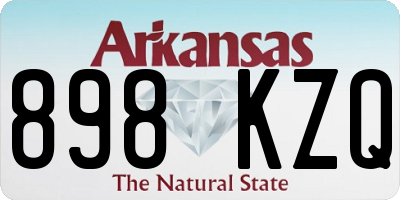 AR license plate 898KZQ
