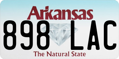 AR license plate 898LAC