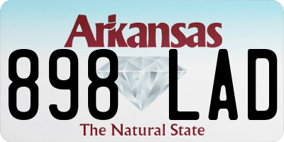 AR license plate 898LAD