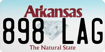 AR license plate 898LAG