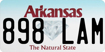 AR license plate 898LAM