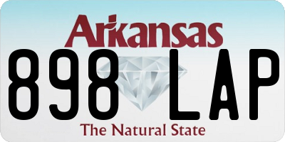 AR license plate 898LAP