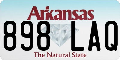 AR license plate 898LAQ
