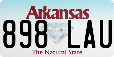 AR license plate 898LAU