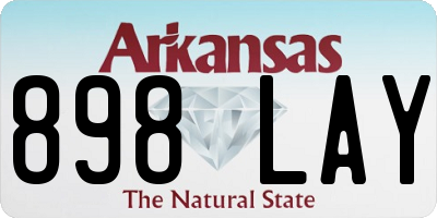 AR license plate 898LAY