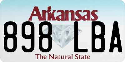 AR license plate 898LBA