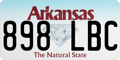 AR license plate 898LBC