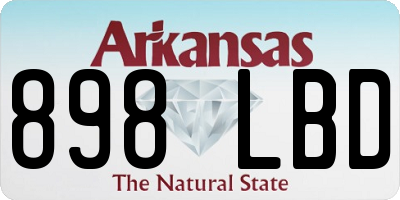 AR license plate 898LBD