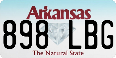 AR license plate 898LBG