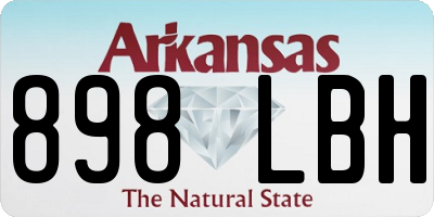 AR license plate 898LBH