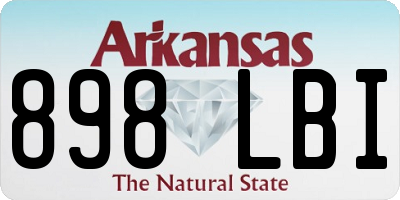 AR license plate 898LBI