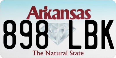 AR license plate 898LBK