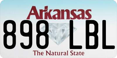 AR license plate 898LBL