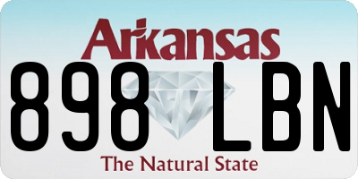 AR license plate 898LBN