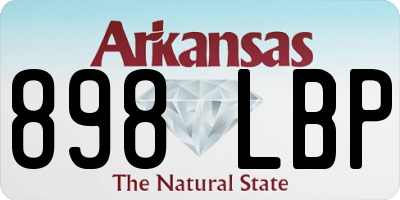 AR license plate 898LBP