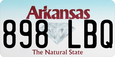 AR license plate 898LBQ